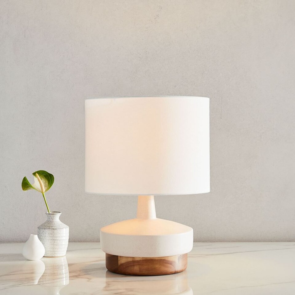 Wood & Ceramic Table Lamp Small west elm Australia